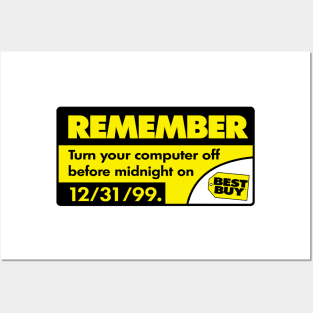 Y2K Bestbuy Sticker Posters and Art